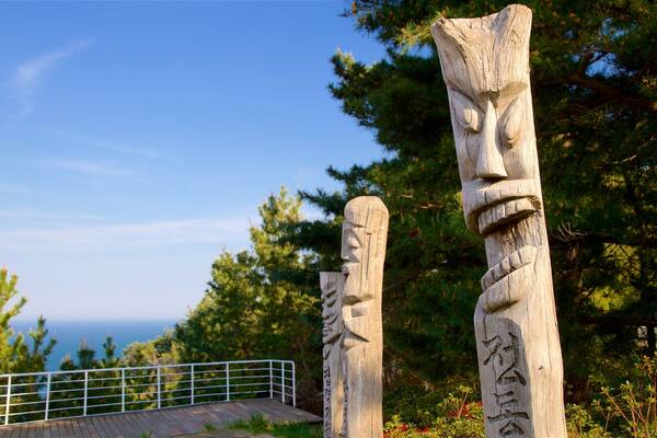 Gangneung das einen Kultur indigener Völker und allgemeine Küstenansicht