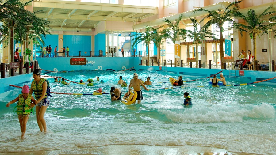 Sokcho which includes a pool, a water park and swimming
