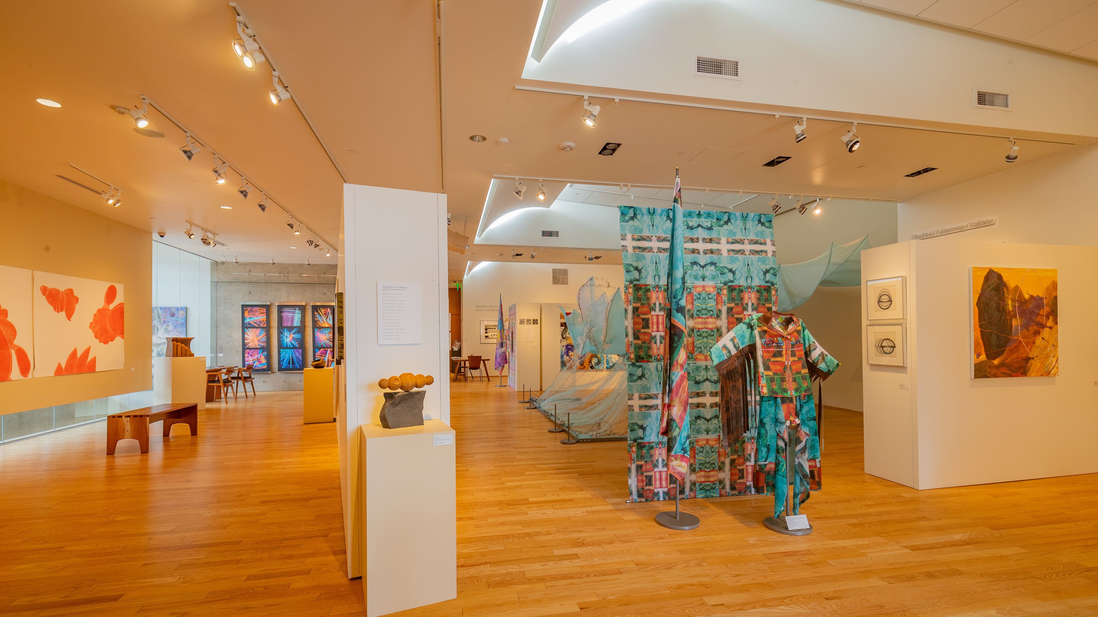 Bainbridge Island Museum of Art featuring art and interior views