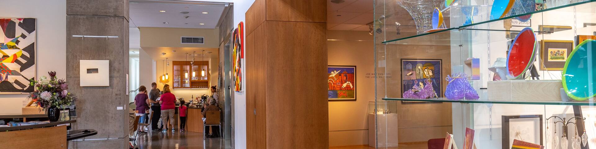 Bainbridge Island Museum of Art featuring art and interior views