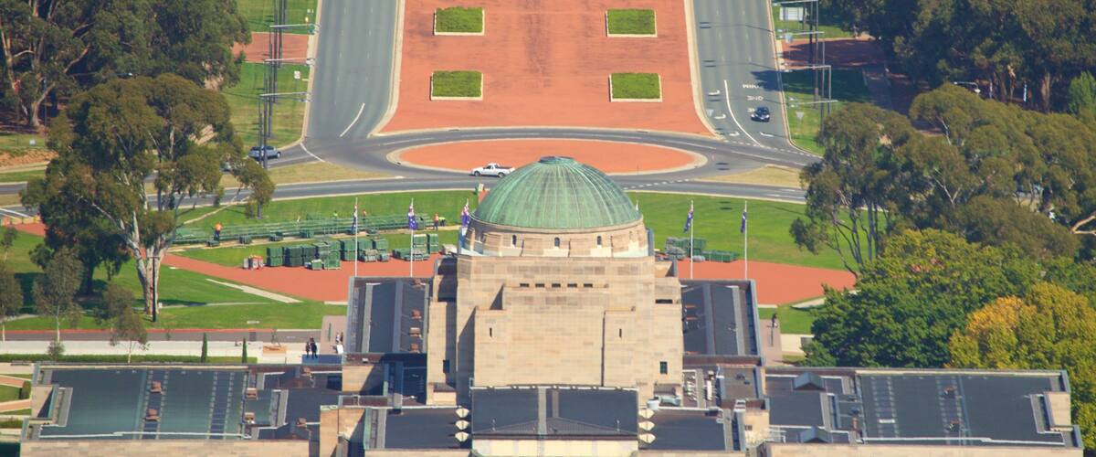Canberra que incluye un edificio administrativo