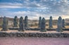 Dol hareubang statues at Jeju stone park, Republic of Korea