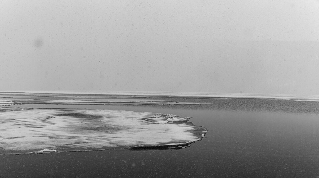 Fish Lake itself was still mostly frozen over. I was even able to walk out on part of it. I really wish I could have spent more time here, but all I brought on this trip was a long sleeve shirt and some pants. So I was freezing.