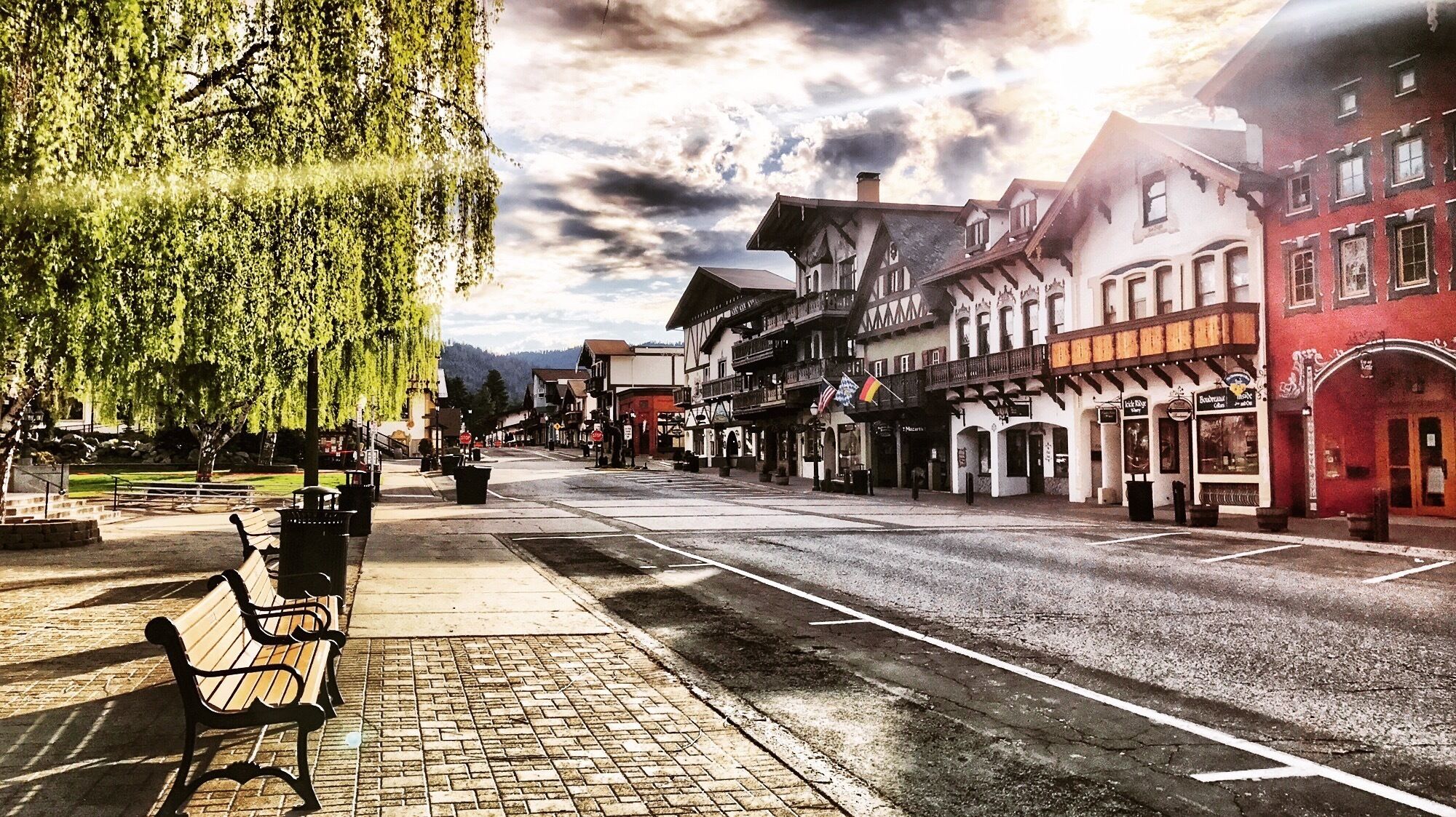 "Little Bavaria" of WA.  In 1960's, this little town surrounded by beautiful mountains just decided to change the look of the entire town to draw visitors.  Now it holds one of the largest Octoberfest and Christmas lighting events in US...
#OnTheRoad