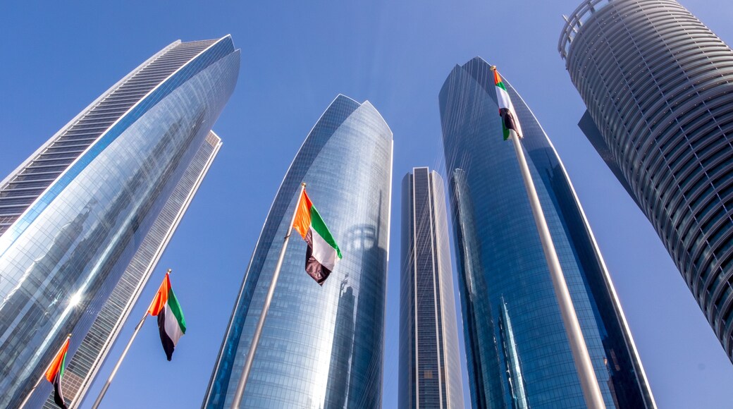 Etihad Towers in downtown Abu Dhabi