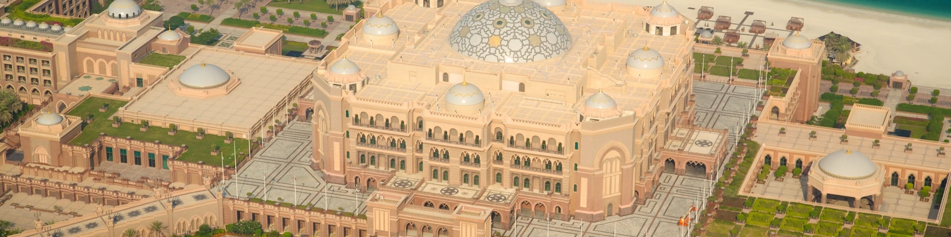 Abu Dhabi Emirate featuring heritage architecture and a castle