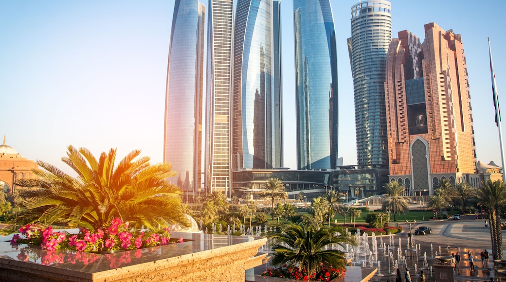 Skyscrapers in Abu Dhabi, United Arab Emirates.