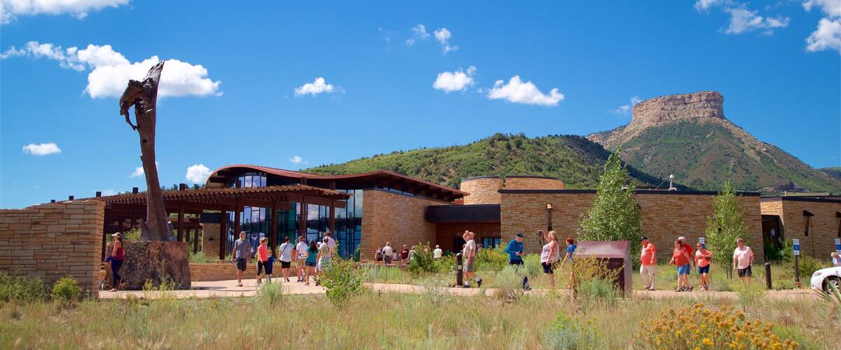 Mesa Verde National Park as well as a small group of people