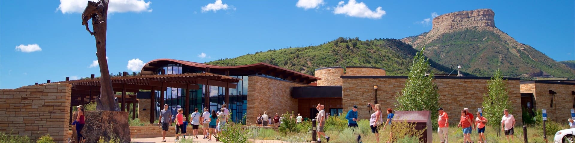 Mesa Verde National Park as well as a small group of people