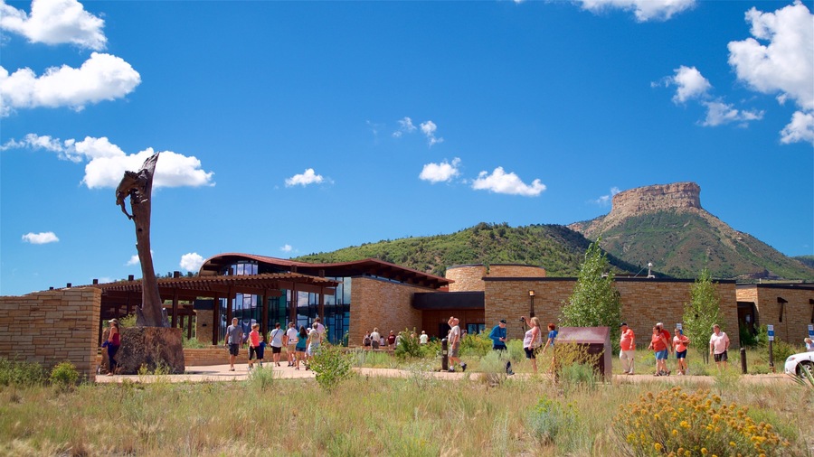 Mesa Verde National Park as well as a small group of people