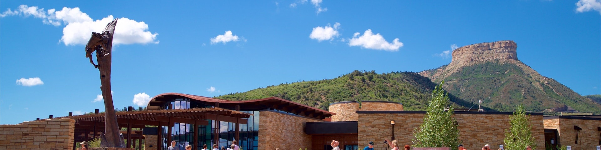 Mesa Verde National Park as well as a small group of people