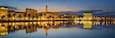 Panoramic View of beautiful Split during sunrise, Croatia
