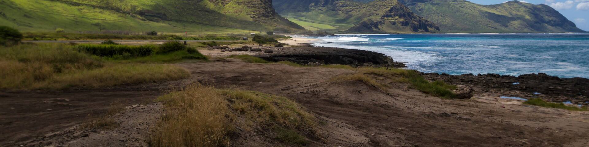 View of Ka'ena Point State Park Oahu Hawaii