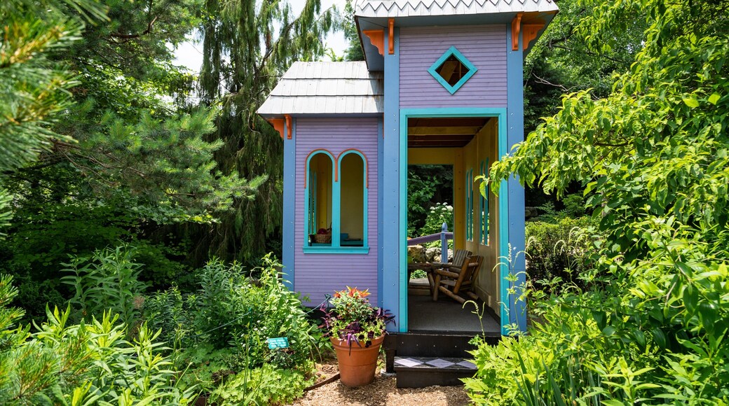 Everett Children\'s Adventure Garden showing a park and flowers