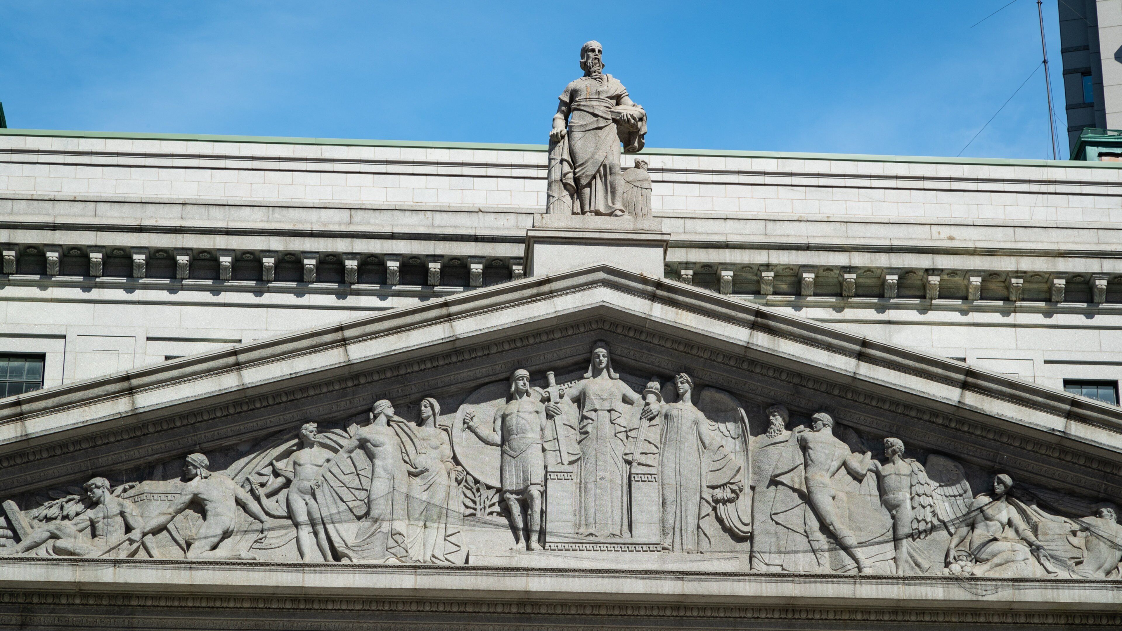 New York Supreme Criminal Court showing heritage elements