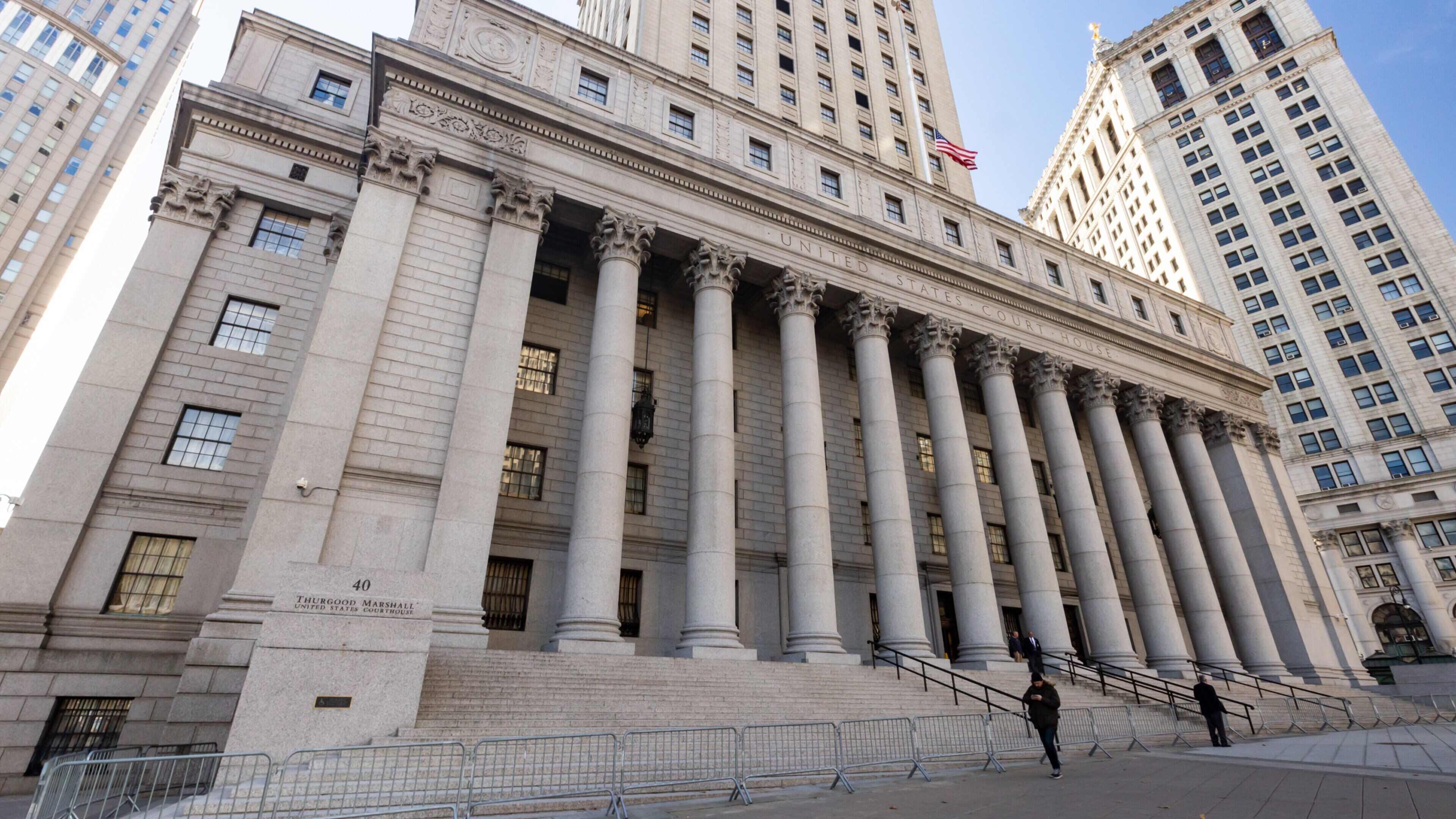 New York Supreme Criminal Court which includes an administrative buidling, heritage architecture and street scenes