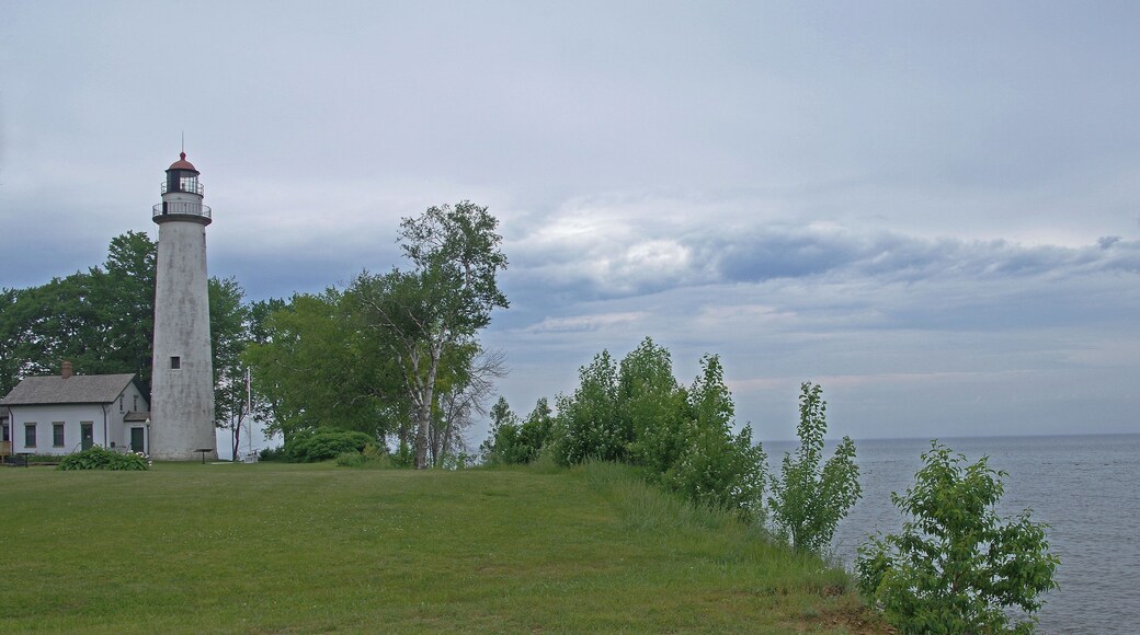 At the top of the thumb in Michigan's lower peninsula the lighthouse is positioned on top of a bluff where it could be seen for miles. #OnTheRoad