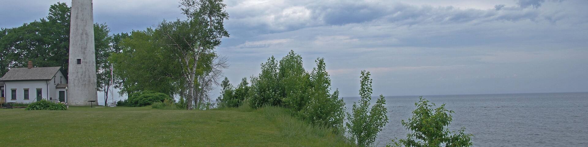 At the top of the thumb in Michigan's lower peninsula the lighthouse is positioned on top of a bluff where it could be seen for miles. #OnTheRoad