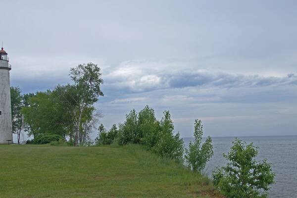 At the top of the thumb in Michigan's lower peninsula the lighthouse is positioned on top of a bluff where it could be seen for miles. #OnTheRoad