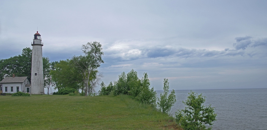 At the top of the thumb in Michigan's lower peninsula the lighthouse is positioned on top of a bluff where it could be seen for miles. #OnTheRoad