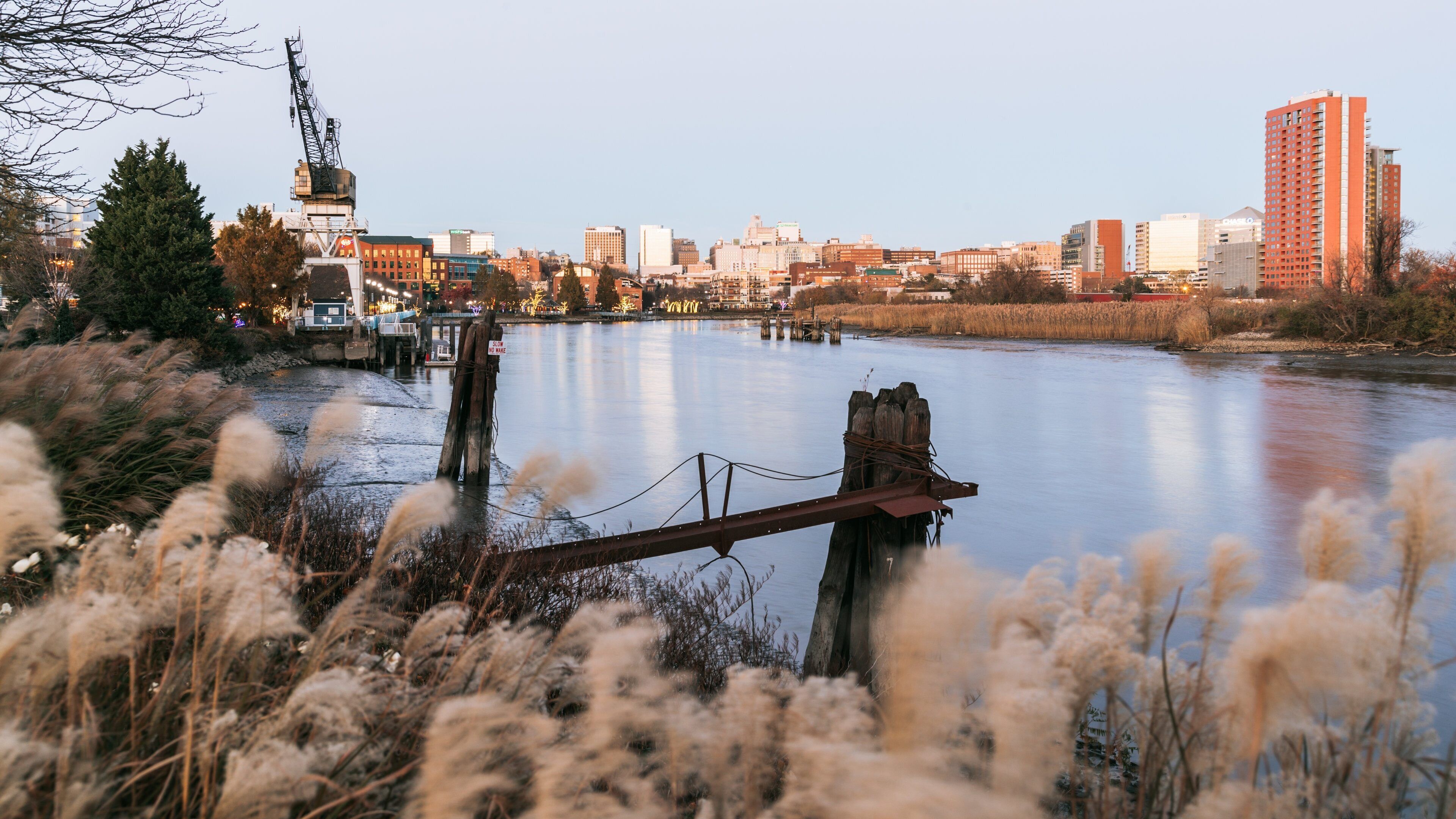 Wilmington Riverwalk featuring a river or creek
