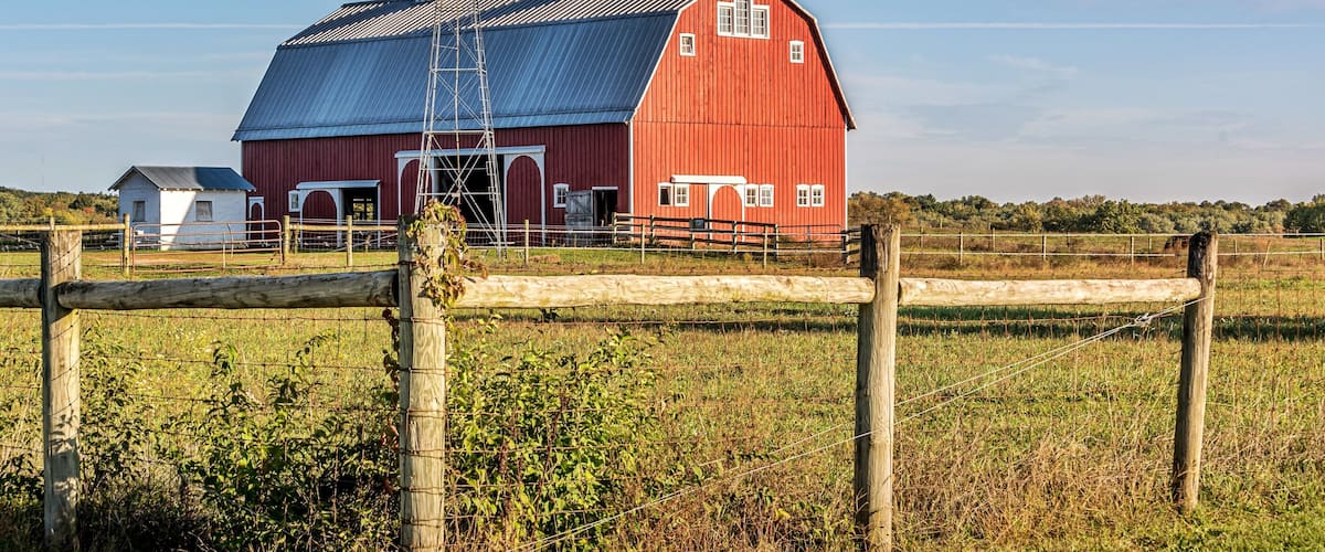 1920s farmstead at Prophetstown State Park.