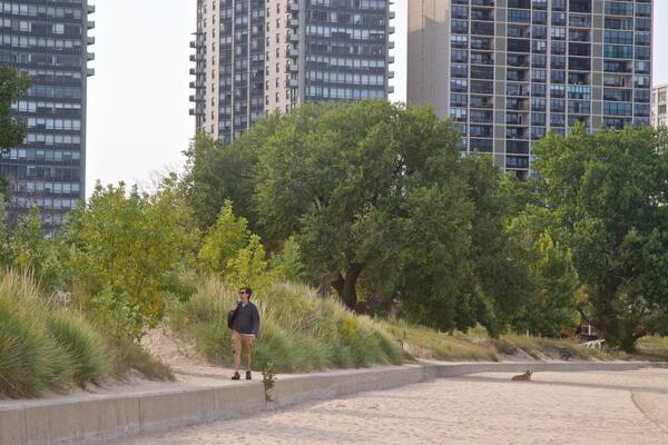 Strand Kathy Osterman welches beinhaltet KĂŒstenort, Sandstrand und Stadt