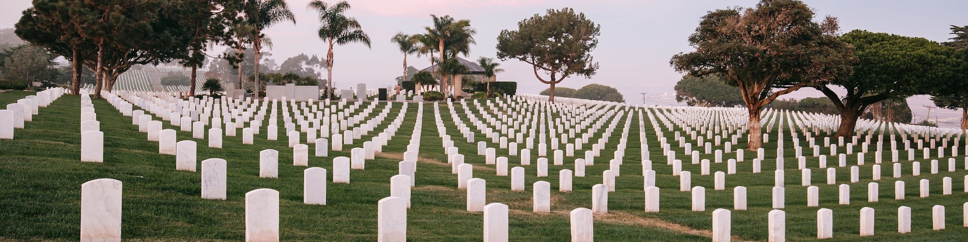 Fort Rosecrans National Cemetery showing a cemetery and military items