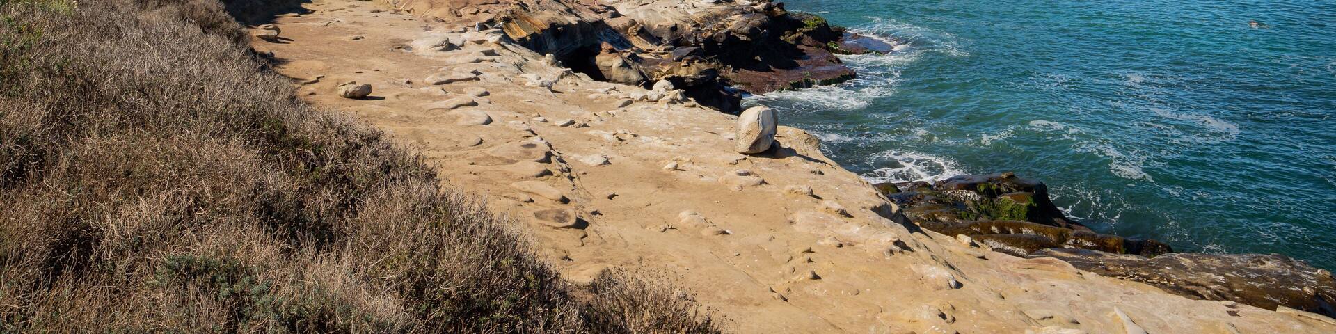 Ellen Browning Scripps Park featuring rocky coastline and general coastal views