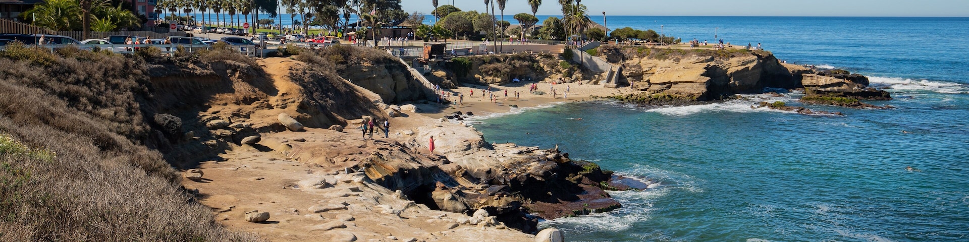 Ellen Browning Scripps Park featuring rocky coastline and general coastal views
