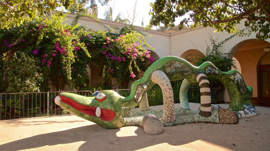 Alcazar Garden which includes outdoor art