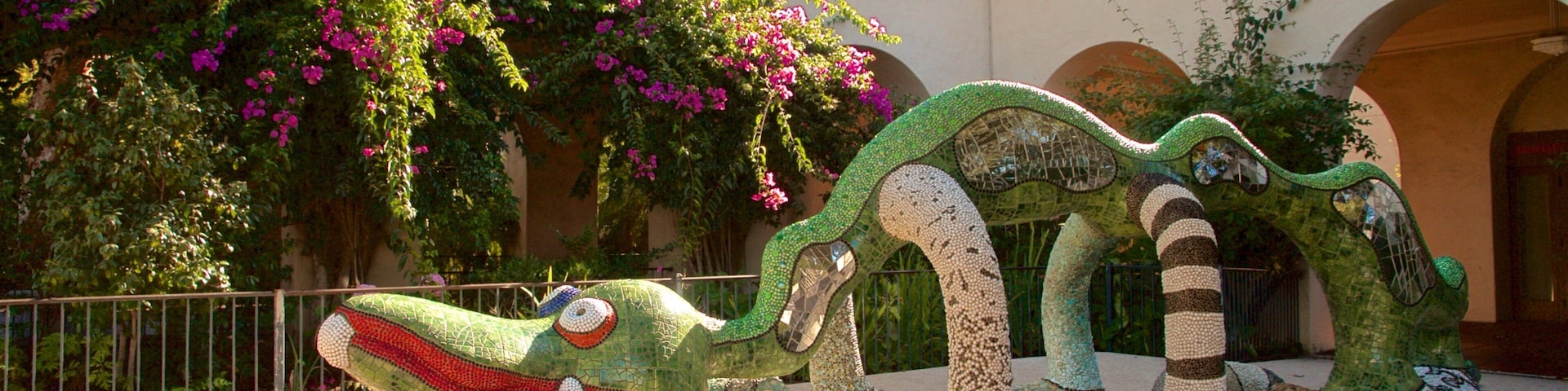 Alcazar Garden which includes outdoor art