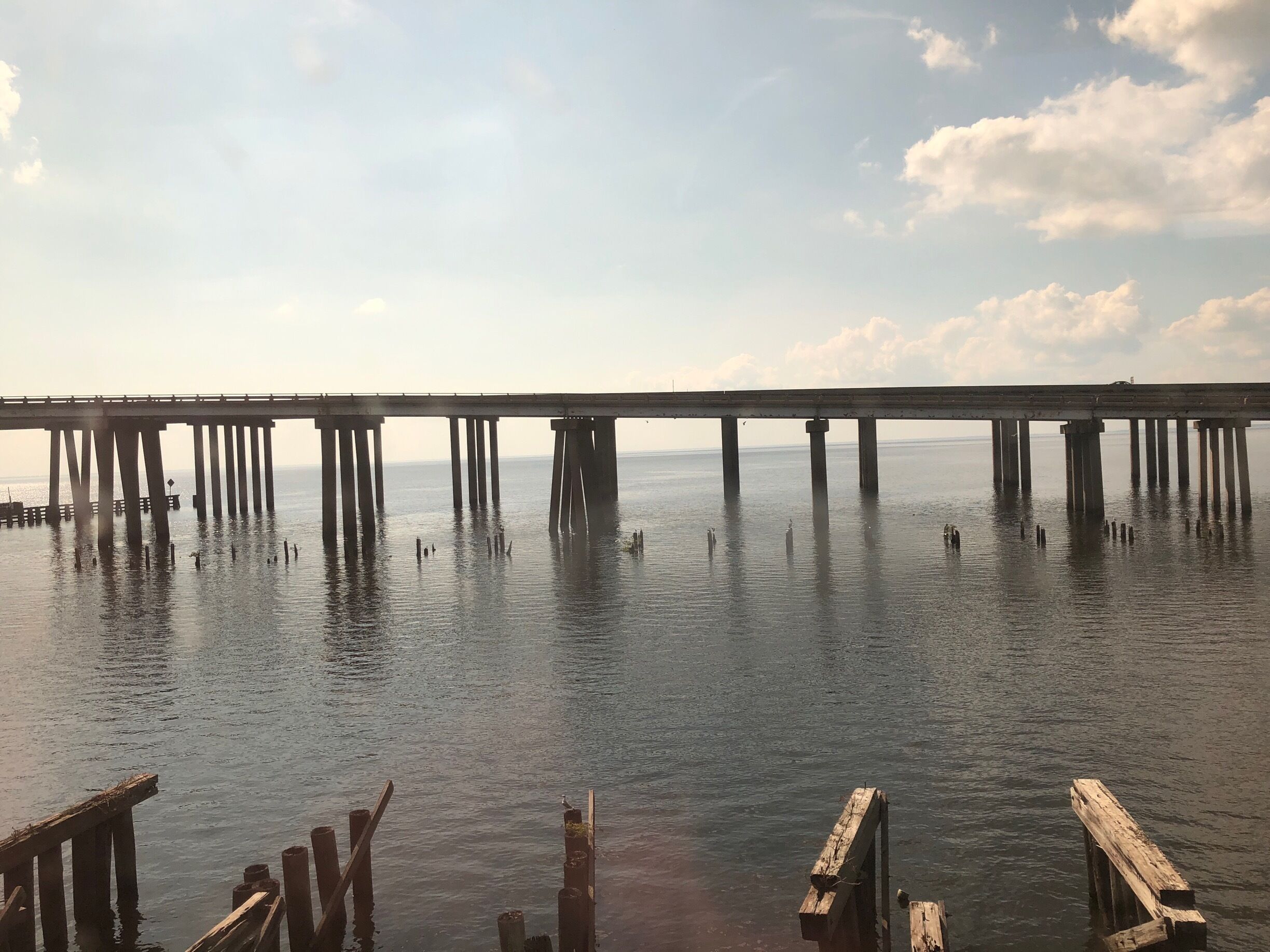 The lake view from our train, ‘The City Of New Orleans’ (10/2017)