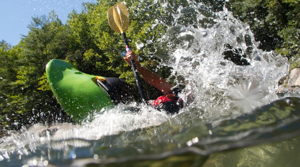 kayak action at Wilson's Creek, Lenoir NC