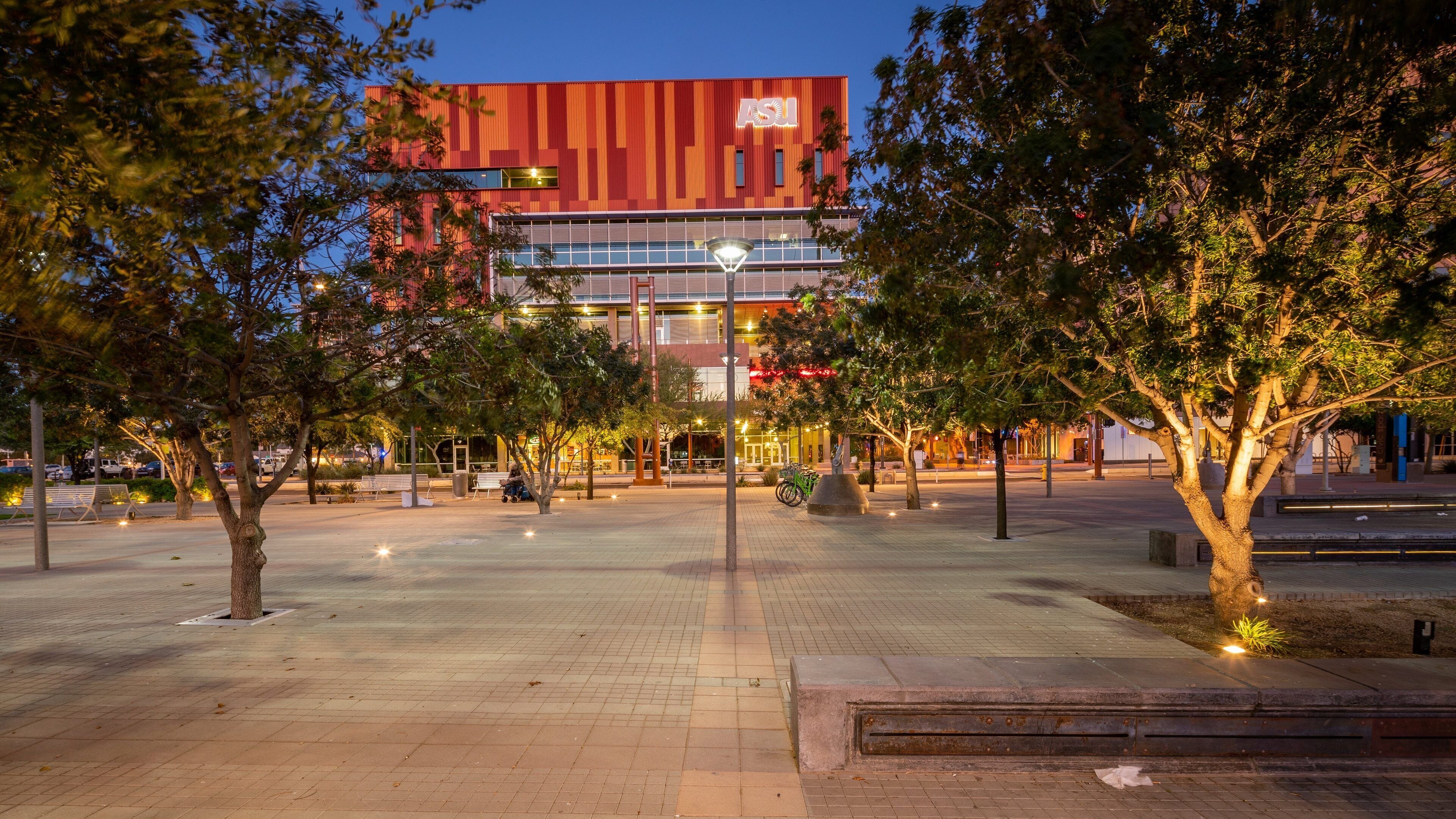 Civic Space Park showing a square or plaza