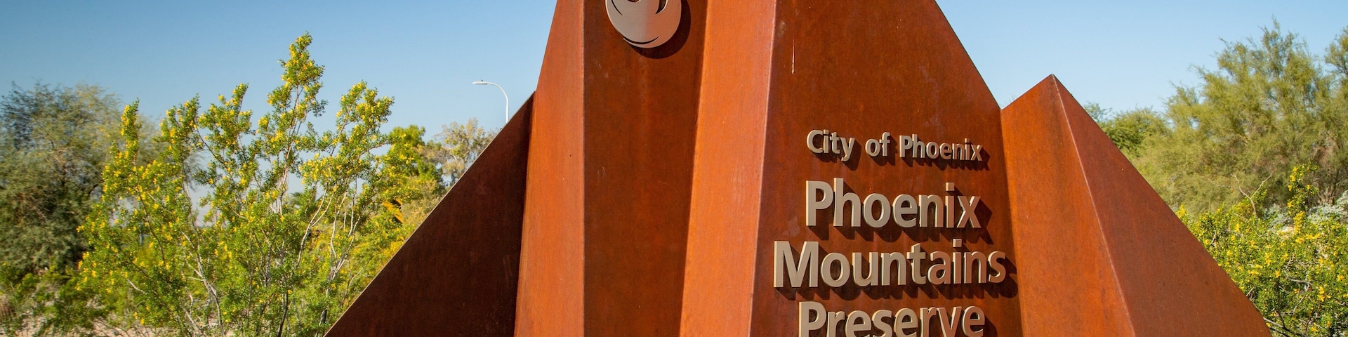 Phoenix Mountain Preserve which includes signage