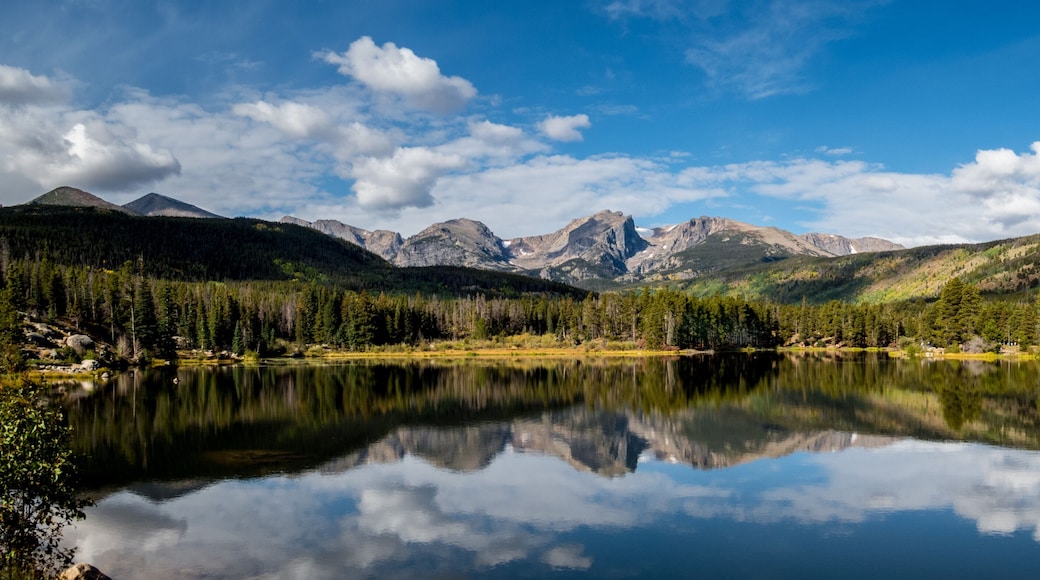 Panorama - Sprague Lake, Rocky Mountain National park - Colorado