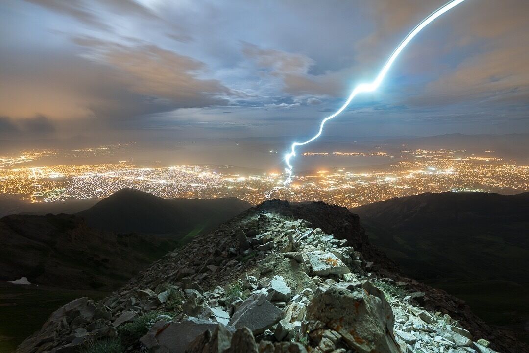 Ridge running just below the summit of Mount Timpanogas. Timp is the second highest mountain in Utah's Wasatch Range with it's summit reaching 11,752 ft. Above sea level. The hike is 14.8 miles round trip from the Timpooneke trailhead with an elevation gain of 4,389 ft.