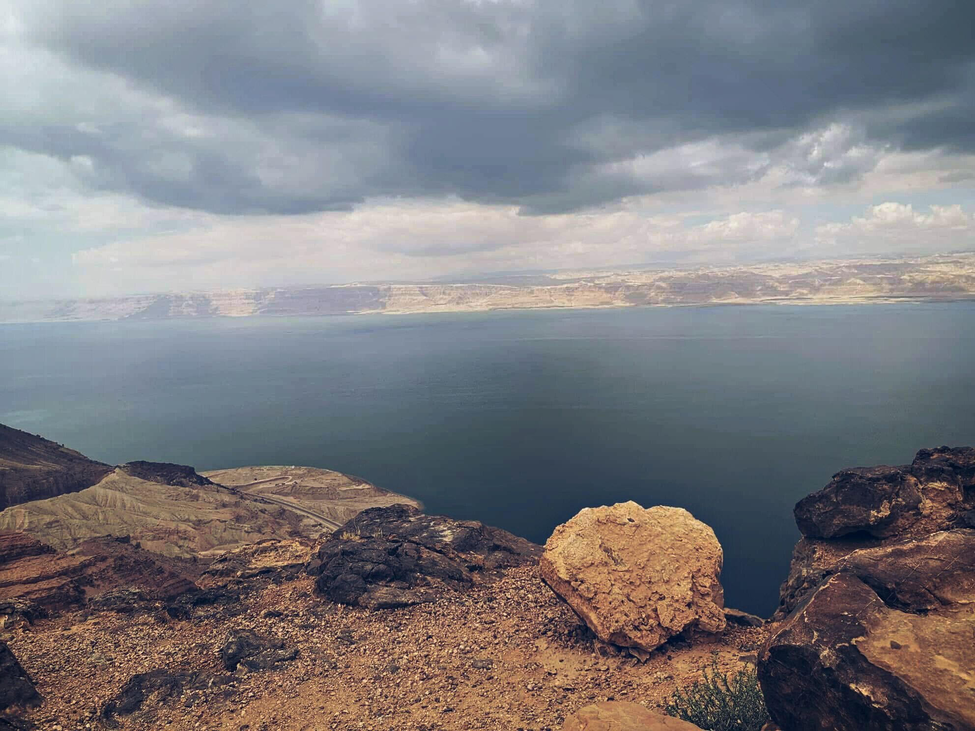The Dead Sea, the lowest point on earth, at 1,300 feet below sea level in Jordan. #lifeatexpediagroup