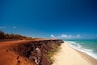 Cliffs and beach at Praia das Minas near Pipa Brazil