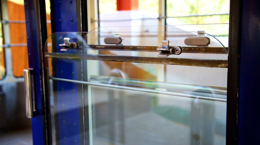 Namsan Cable Car showing interior views and a gondola