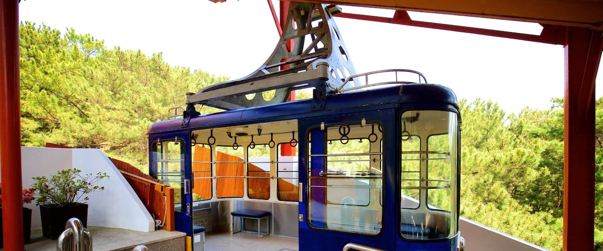 南山纜車 呈现出 高空纜車