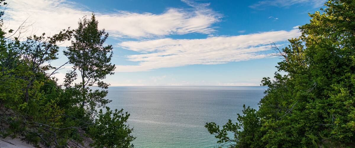 Log Slide Overlook Pictured Rocks National Lakeshore