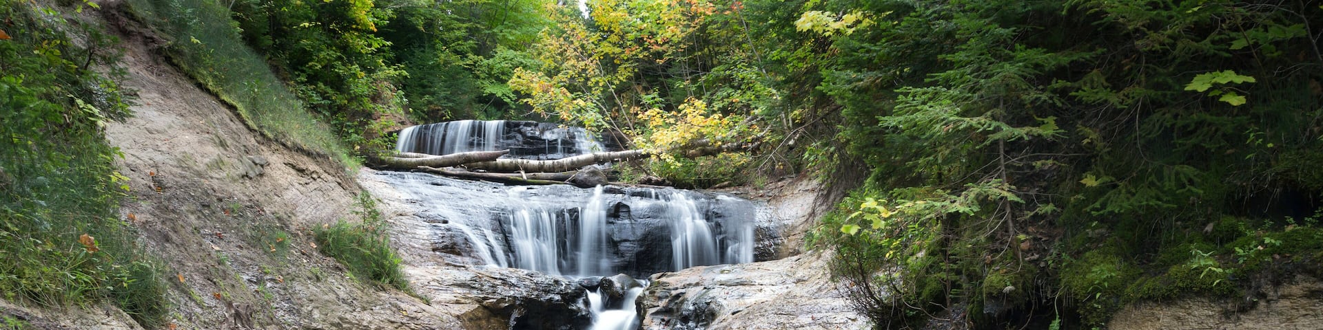 Sable Falls at Pictured Rocks National Lakeshore near Grand Marais Michigan