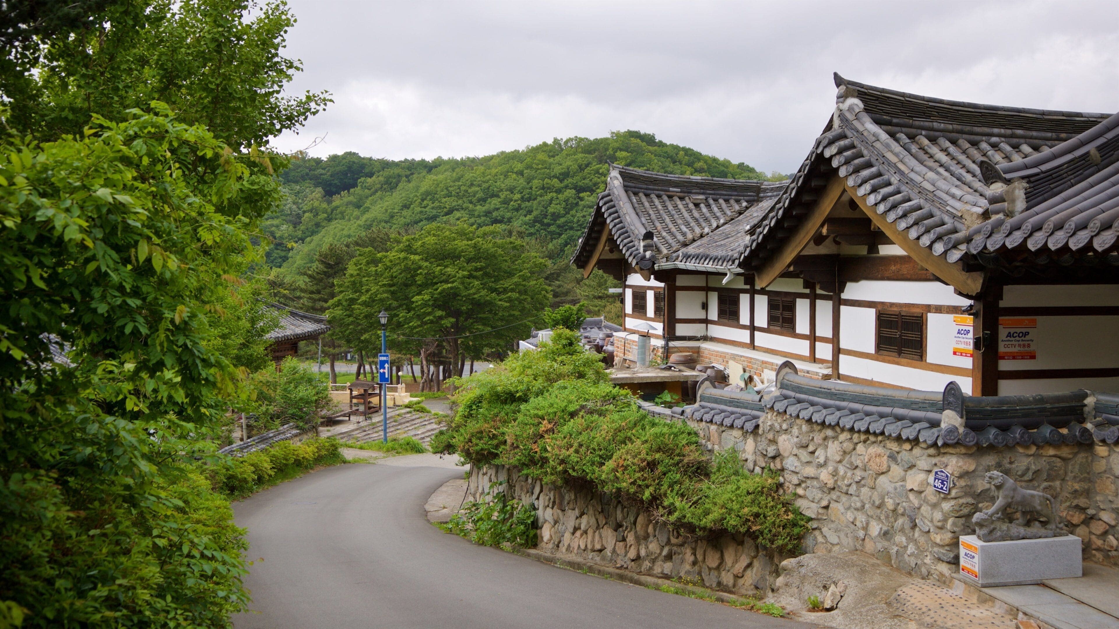 Kyongju Folk Craft Village showing a small town or village and heritage elements