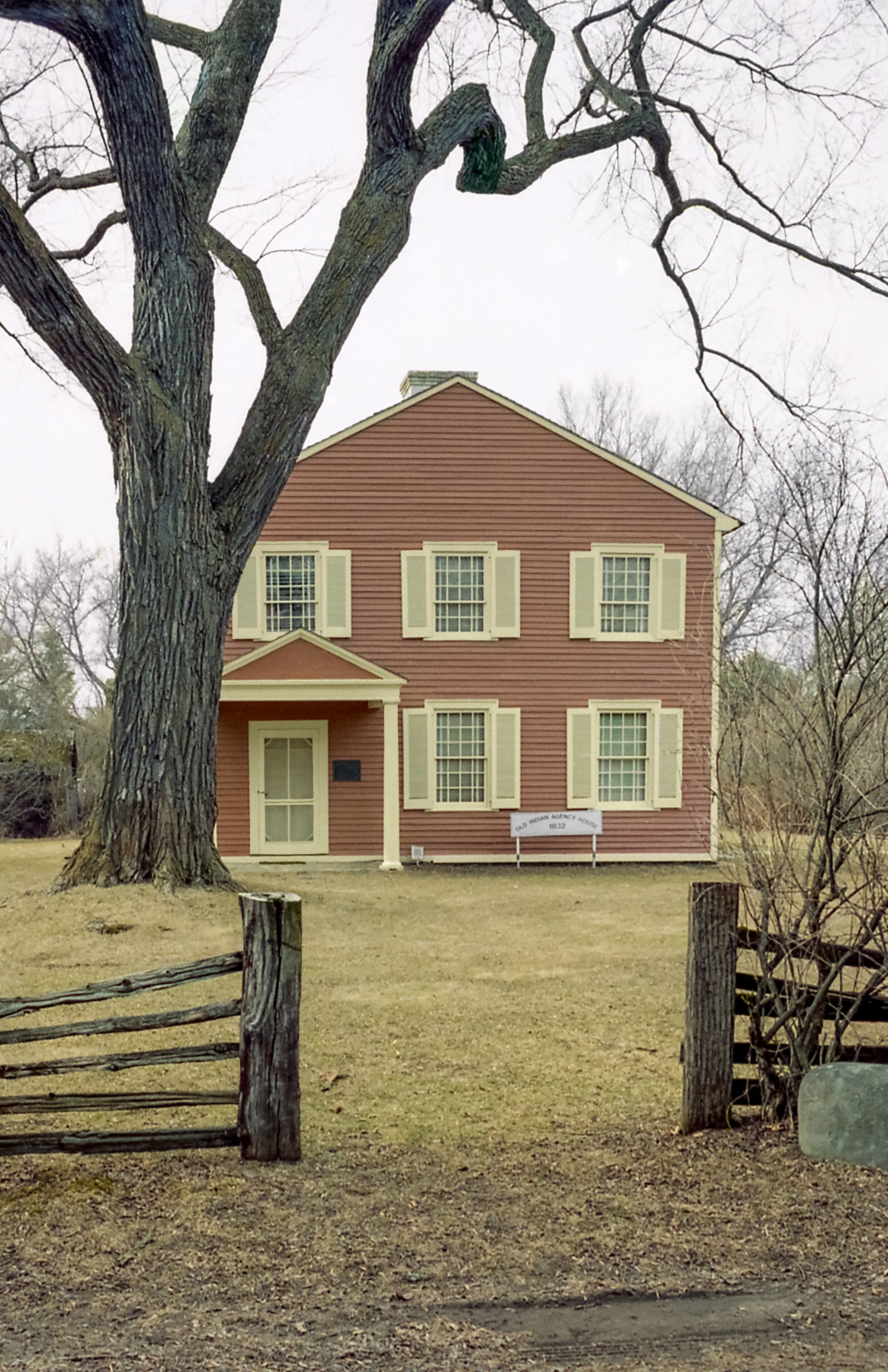 Historic Indian Agency House Built In 1832 At Portage, Wisconsin