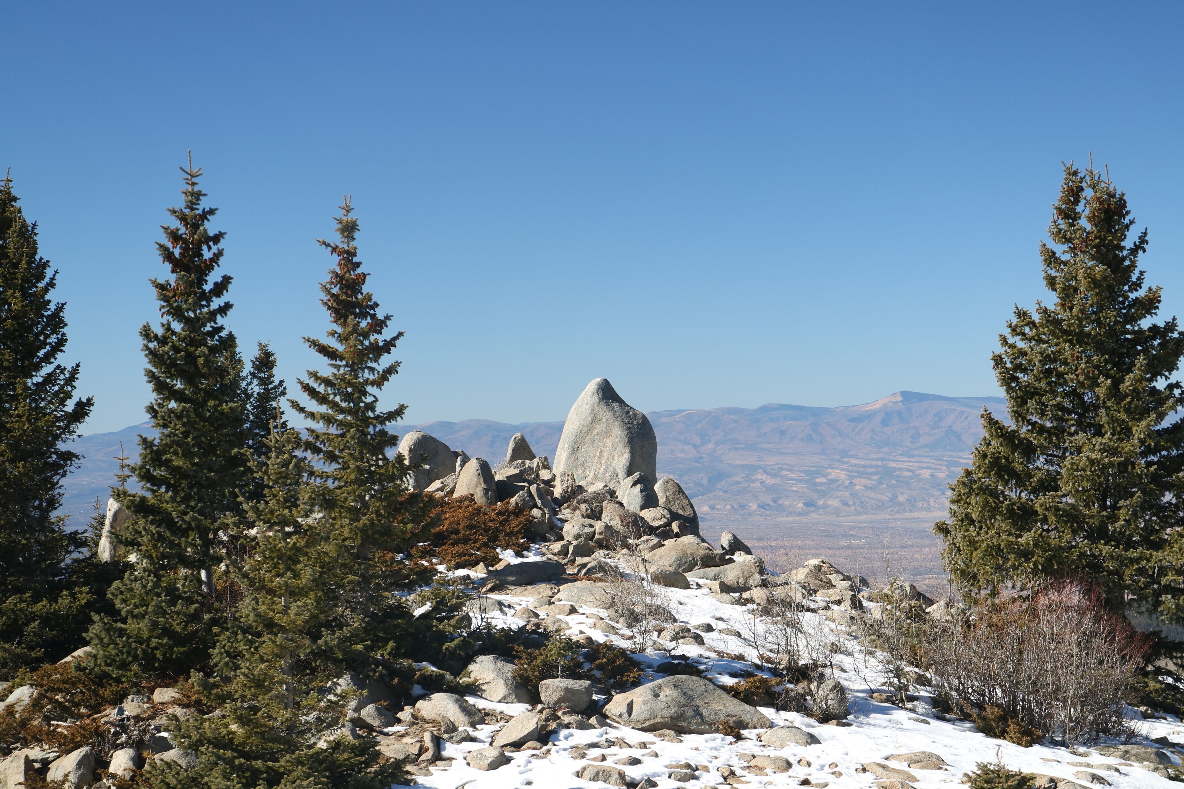 View of Jemez Mountains from Santa Fe, NM