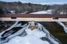 Aerial view of Blair Covered Bridge in winter
Campton, New Hampshire
