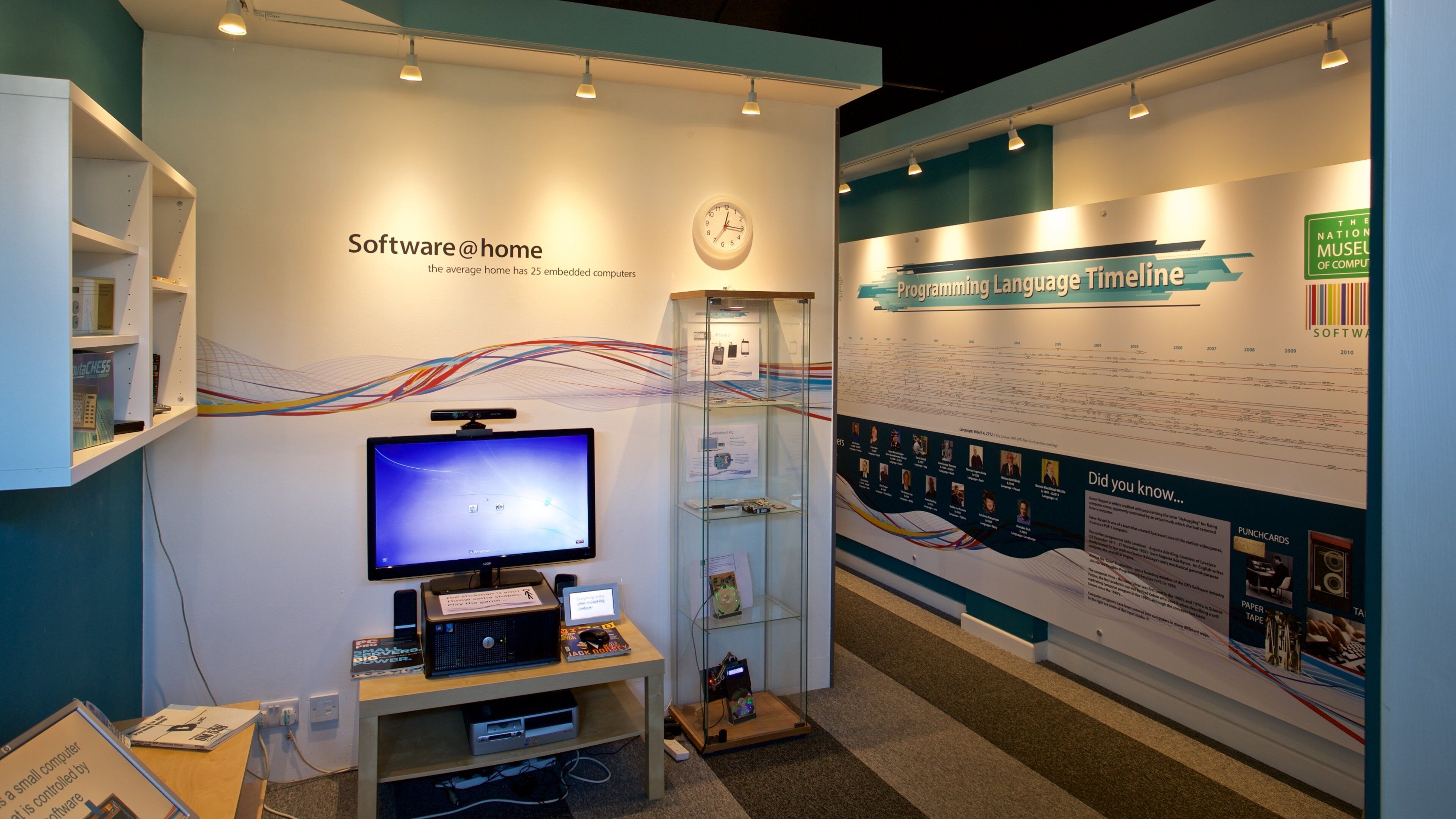 The National Museum of Computing featuring interior views