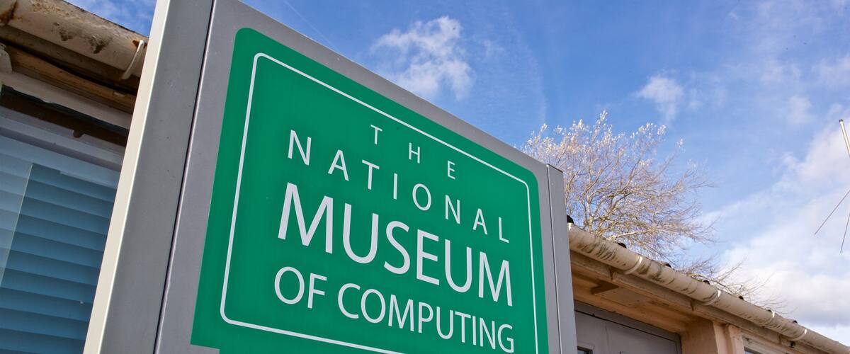 The National Museum of Computing ofreciendo señalización